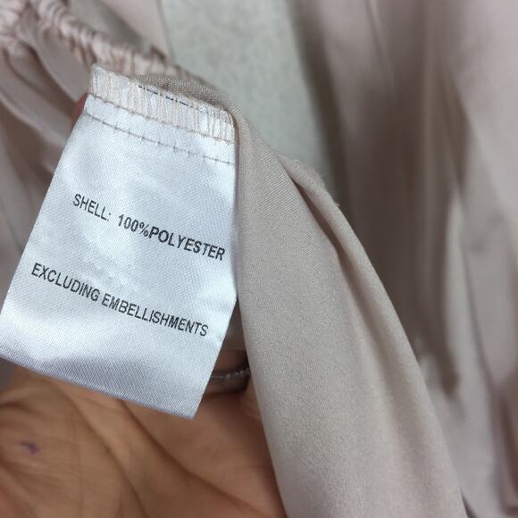 NWT HelloMolly Fashion Girlie Satin Cut Out Maxi Dress Champagne Size 2 Cocktail - Picture 6 of 13